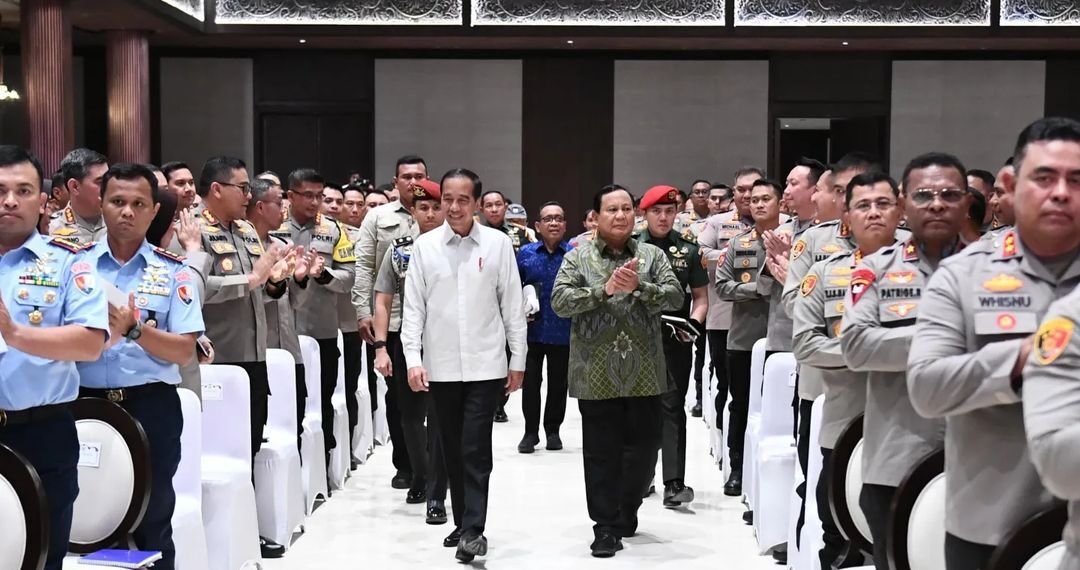 Presiden Jokowi dan Presiden terpilih Prabowo Subianto