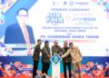 Penjabat (Pj) Sekretaris Daerah Provinsi Jawa Timur Bobby Soemiarsono saat membuka Job Fair 2024 di Grand City Convex Surabaya, Selasa (24/9).