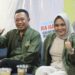 Ra Hamid (Kiri) Bersama Gina Belanza (Kanan) dalam acara Launching Komunitas Kawula Bangsa pada Selasa malam, (24/09/2024) di Cafe Nyok Kelurahan Kotakulon Bondowoso.