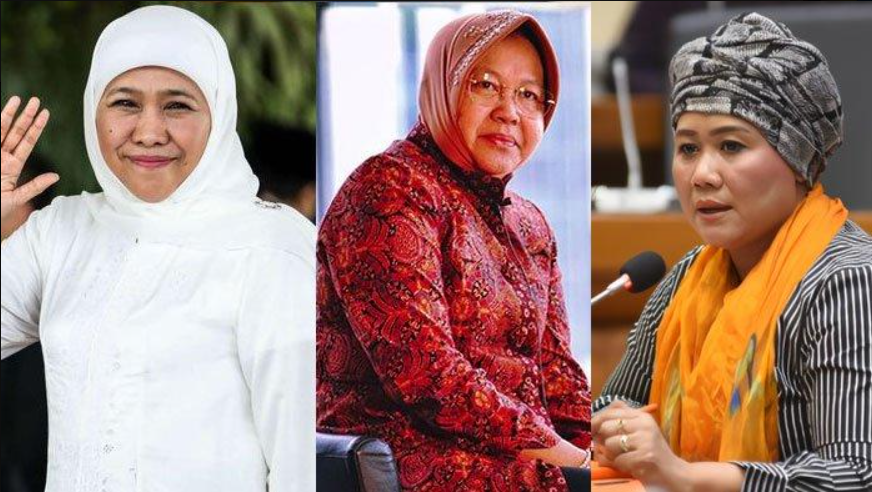 Khofifah, Risma dan Luluk