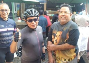 Pramono Anung gowes ketemu Rano Karno