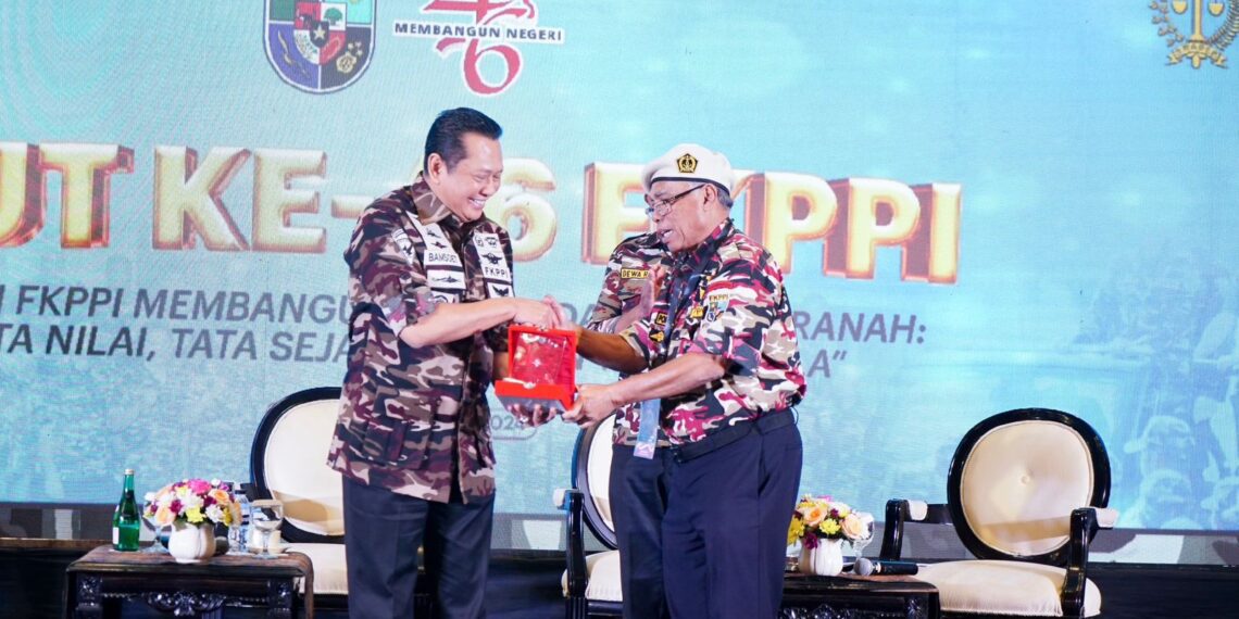 Ketua MPR RI saat menghadiri perayaan HUT ke-46 FKPPI di Jakarta pada Kamis (12/9/24)