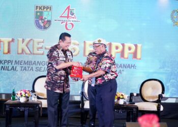 Ketua MPR RI saat menghadiri perayaan HUT ke-46 FKPPI di Jakarta pada Kamis (12/9/24)