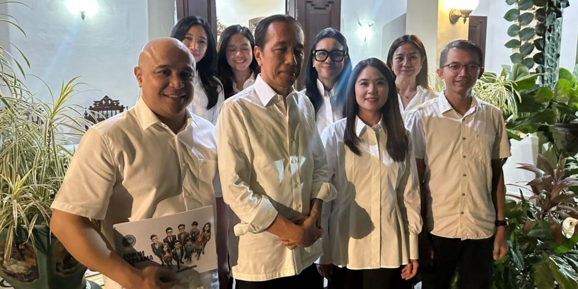 Jokowi saat menemui Forsa IKN di Solo.