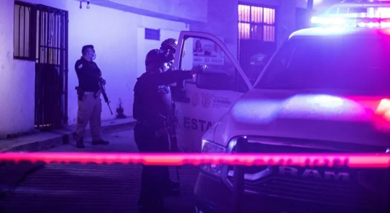 Tempat kejadian di mana jasad Arcos ditemukan di Chilpancingo. Sumber foto : AFP