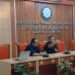 Anas Urbaningrum saat memberikan kuliah umum di Fakultas Ilmu Sosial dan Ilmu Politik Universitas Airlangga, Senin (14/10/2024)