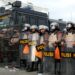 Aparat Kepolisian dalam suatu kegiatan pengamanan demonstrasi