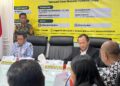 Diskusi Fraksi Partai Golkar bertajuk "Mencari Cara Ekonomi Tumbuh Tinggi" yang digelar Fraksi Partai Golkar di Gedung Parlemen, Jakarta, Selasa (19/11/2024).