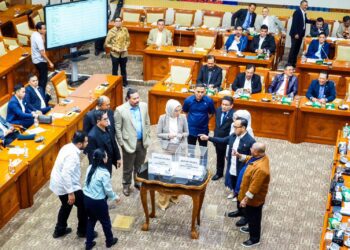 Voting Pemilihan Calon Pimpinan KPK di Gedung Parlemen Senayan Jakarta pada Kamis (21/11/2024)