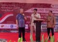 Menteri Perumahan dan Kawasan Permukiman Maruarar Sirait atau Ara meresmikan pembangunan rumah gratis di Tangerang sebagai tanda dimulainya program 3 juta rumah, Jum'at (1/11/2024). Sumber foto : TRIBUN