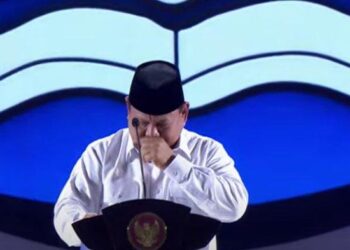 Presiden Prabowo saat Peringatan Hari Guru Nasional 2024 di Jakarta. Sumber foto : RRI