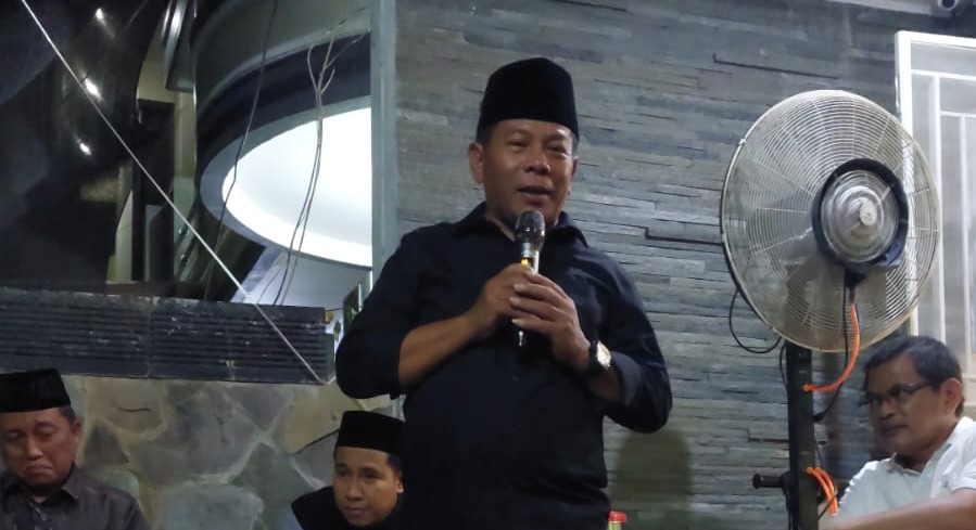 Founder Graha Yakusa Malang saat memberikan testimoni dalam acara peringatan 7 hari meninggalnya Kholis Malik 9Ketua Umum PB HMI 2002-2004) di Jakarta pada Minggu (24/11/2024)