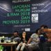 Pengurus YLBHI saat menyampaikan laporan tahunan di Gedung YLBHI, Jakarta, Selasa (8/1/2019). (Sumber Foto: VOA)