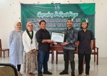 Ketua Umum Poros Pemuda Indonesia, saat jadi pemateri Basic Training HMI di Graha Yakusa Malang.