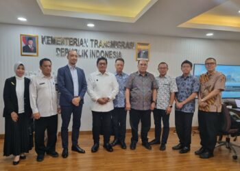 Kunjungan Vice President Director PT Mitsubishi Corporation Trading Indonesia, Shujiro Nishida, beserta tim, ke Wakil Menteri Transmigrasi Viva Yoga Mauladi di Jakarta, Selasa (3/12/2024)
