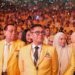 Wakil Ketua Umum Partai Golkar , Adies Kadir dalam acara puncak HUT ke-60 Partai Golkar. Sumber foto : Instagram Adies Kadir.