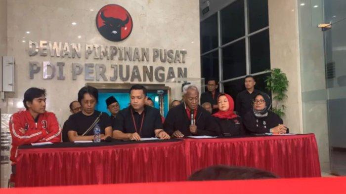 Konferensi pers DPP PDI Perjuangan mengenai penetapan tersangka Hasto Kristiyanto oleh lembaga ani rasuah, KPK.