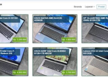 Tangkapan layar dari website Net Computer Depok