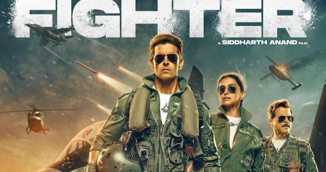 Film Fighter yang diperankan oleh Hritik Roshan, Deepika Padukone dan Anil Kapoor.