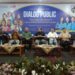 Wakil Ketua Umum DPP PSI, Andy Budiman (kanan) dalam Diskusi Publik yang digelar oleh DPP KNPI di Gedung Juang 45 Cikini Jakarta pada Jum'at (17/1/2025).