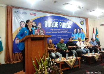 Ketua Umum DPP KNPI, Putri Khairunnisa dalam Diskusi Publik DPP KNPI di Gedung Joeang Jakarta pada Jum'at (17/1/2025).