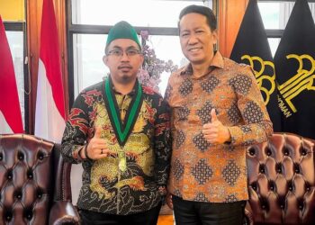 Bidang Hukum, Pertahanan dan Keamanan Pengurus Besar Himpunan Mahasiswa Islam memaparkan program kerja kepada Menteri Hukum yakni Dr. Supratman Andi Agtas, S.H., M.H., hal ini sebagai komitmen HMI dalam mendorong reformasi hukum dan supremasi hukum nasional (15/1) kemarin. Sumber foto : Instagram @officialrrs7