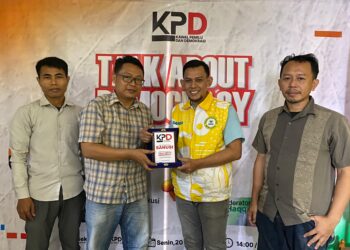 Diskusi Publik yang digelar Kawal Pemilu dan Demokrasi (KPD) bertajuk Gelanggang Demokrasi Pasca Penghapusan Presidential Threshold (PT) di Jakarat pada senin (20/01/2025). Sumber foto : Istimewa.