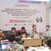Miftahul Arifin, Koordinator Nasional Kawal Pemilu dan Demokrasi (dua dari kanan) dalam suatu acara di Jakarta.