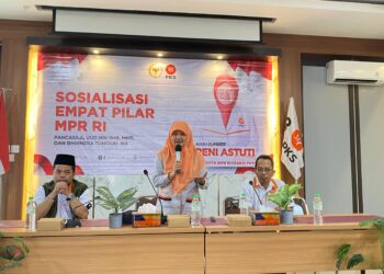 Reni Astuti dalam acara di Sidoarjo, Jawa Timur kemarin