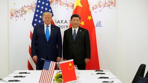 Presiden Amerika Serikat Donald Trump dan Presiden China Xi Jinping. Sumber foto : REUTERS