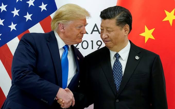 Presiden Amerika Serikat Donald Trump dan Presiden China Xi Jinping.