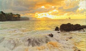 Sunset di Pantai Bias Tugel Karangasem Bali