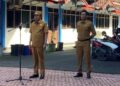Bupati Bondowoso, H. Abdul Hamid Wahid, saat memberikan arahan pada hari pertama kerja usai cuti Hari Raya Idul Fitri 1446 H, Selasa (8/4/2025).