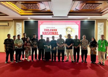 Sidang kelayakan pengusulan RM Margono Djojohadikusumo yang melibatkan jajaran pemerintah daerah Banyumas dan berbagai pemangku kepentingan, termasuk akademisi, tokoh masyarakat, sejarawan, veteran, TNI, dan Polri.