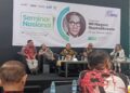 Seminar pengusulan RM Margono sebagai pahlawan nasional yang digelar oleh Serikat Media Siber Indonesia (SMSI) di Aula Dewan Pers Jakarta pada Kamis (10/4/2025).