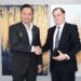 Menko Bidang Infrastruktur dan Pembangunan Kewilayahan Agus Harimurti Yudhoyono (AHY) bersama dengan CEO The Private Infrastructure Development Group (PIDG) Phillippe Valahu di Kantor Kemenko Infrastruktur di Bilangan Tjamrin Jakarta pada Kamis (10/4/2025). Sumber foto : Instagram @kemenkoinfra