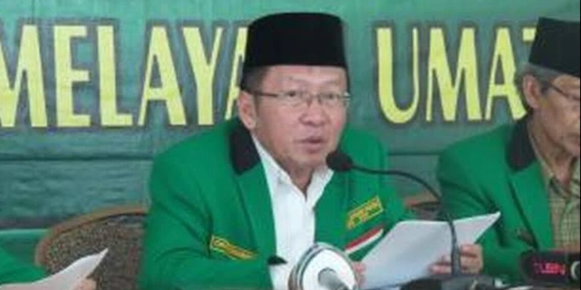 Politisi senior Partai Persatuan Pembangunan, KH.A.Chozin Chumaidy, dalam sebuah acara Partai di Jakarta.
