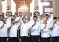 Foto bersama Pemkab Situbondo bersama Pemkab Bondowoso pada Rabu (23/4/2025) dalam rangka studi referensi terkait strategi pemekaran kecamatan dan kemitraan dengan perguruan tinggi negeri di Bondowoso.