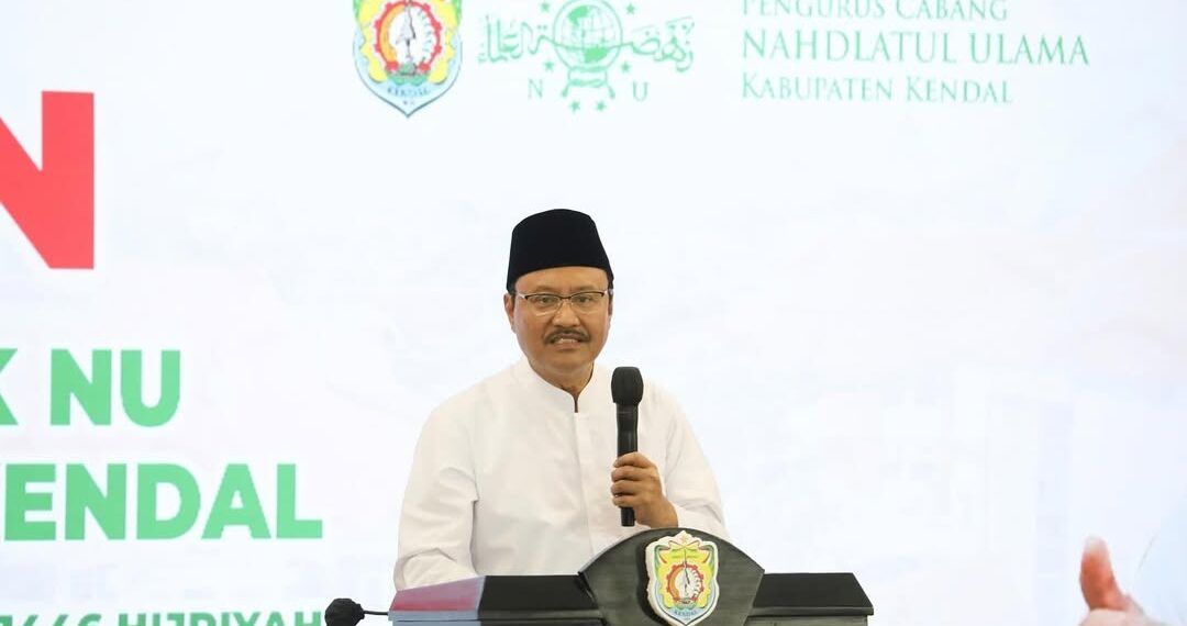 Mensos RI Syaifullah Yusuf dalam sebuah acara PCNU Kendal pada Minggu (27/4/2025).
