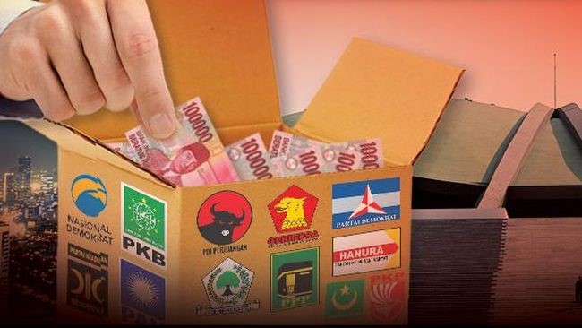 Ilustrasi Bantuan Dana Parpol.