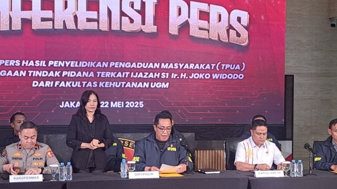 Konferensi Pers Bareskrim Polri terkait Dugaan Ijazah Palsu Jokowi.