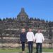 Presiden Prabowo Subianto Dan Presiden Prancis Emmenuel Macron Serta Istri Brigitte Macron Foto Bersama Usai Mengunjungi Candi Borobudur. Sumber foto : DETIK.COM