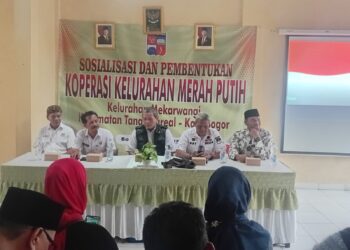 Sosialisasi dan Pembentukan Koperasi Merah Putih Kelurahan Mekarwangi Tanah Sareal Kota Bogor pada Rabu (7/5/2025)