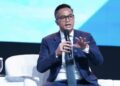 Ketua Umum Kadin Indonesia, Anindya Bakrie saat menjadi panelis dalam acara HSBC Summit 2025 Panel Discussion bertema Reimagining Indonesia's Global Competitiveness yang berlangsung di The Ritz Carlton SCBD, Jakarta, pada Selasa (22/04/2025). Sumber foto : Instagram @kadin.indonesia.official