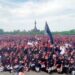 Gelar Agung Pecalang yang digelar di Lapangan Puputan Margarana, Denpasar, Sabtu (17/5).