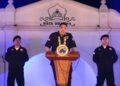 Prananda Surya Paloh saat menyampaikan kata sambutan dalam acara Rapat Pimpinan Nasional Garda Pemuda NasDem dan Pelantikan Garda Pemuda NasDem se-Provinsi DIY yang bertepatan dengan Hari Kebangkitan Nasional, Selasa (20/5/2025). Sumber foto : instagram @official_nasdem