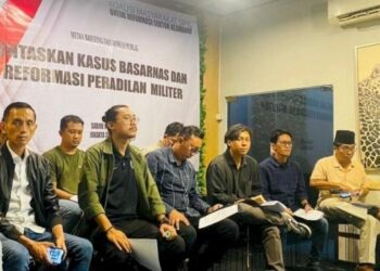 Koalisi Masyarakat Sipil untuk Reformasi Sektor Keamanan dalam forum diskusi soal OTT KPK terhadap pejabat Basarnas di Tebet, Jakarta Selatan, Ahad (30/7/2023). (Foto dokumentasi Imparsial).