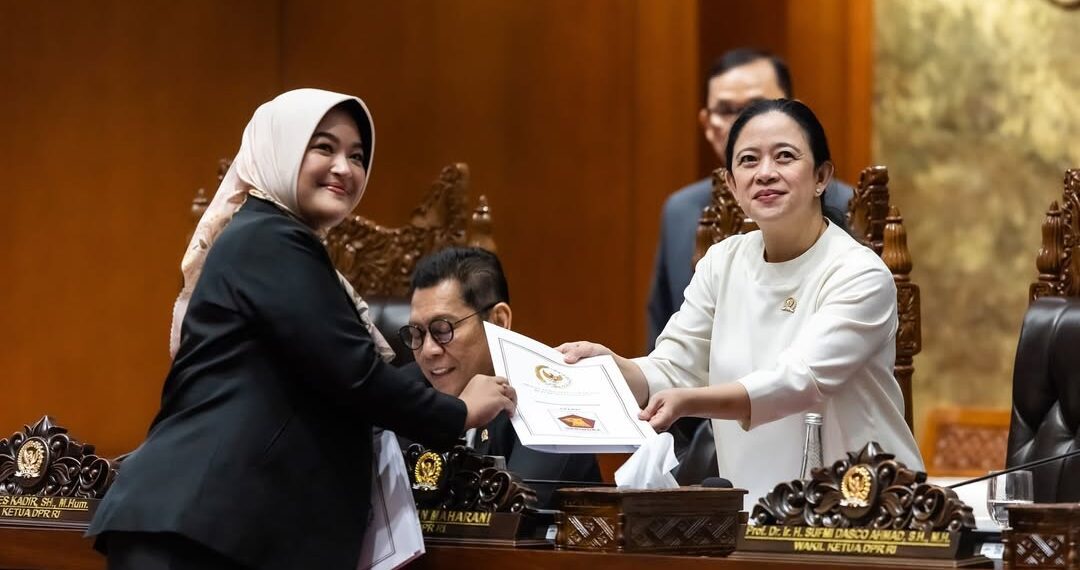 Puan Maharani dalam Rapat Paripurna penutupan Masa Persidangan III 2024-2025 di Senayan Jakarta, Selasa (27/5/2025). Sumber foto : instagram @puanmaharaniri