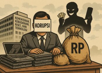 Ilustrasi Korupsi di Kemendikbud Ristek yang merugikan negara sekitar 10 T.