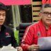 Bonnie Triyana (Kiri) bersama Sekjen DPP PDI Perjuangan, Hasto Kristiyanto (kanan).